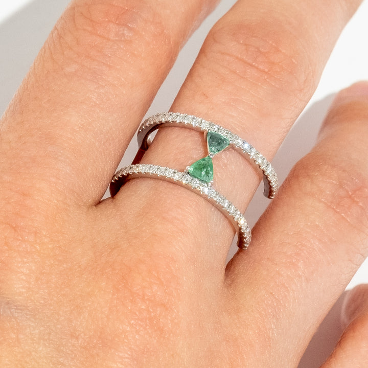 Sahara Hourglass ring